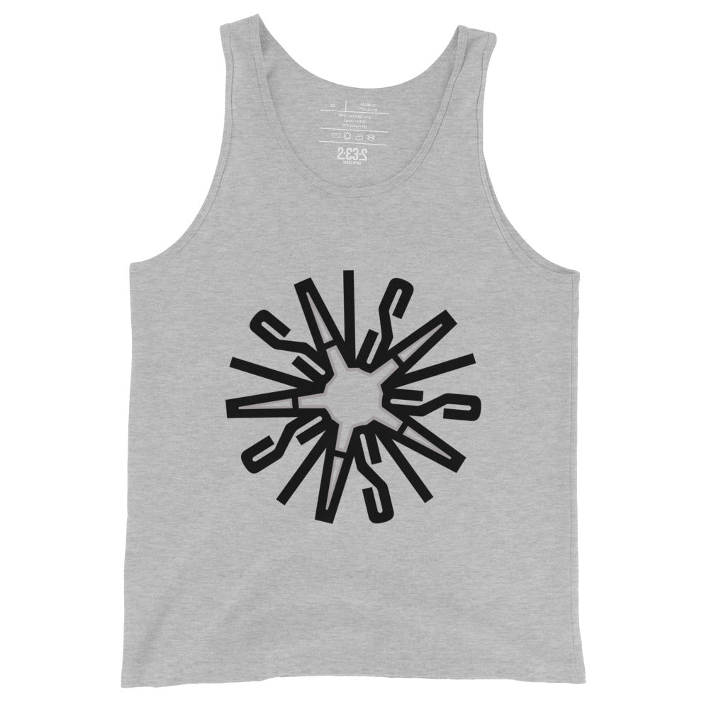 Mandala tank top (light gray)