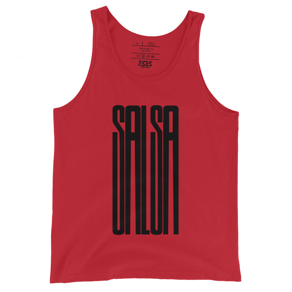 Camiseta sin mangas Salsa (negro / rojo)