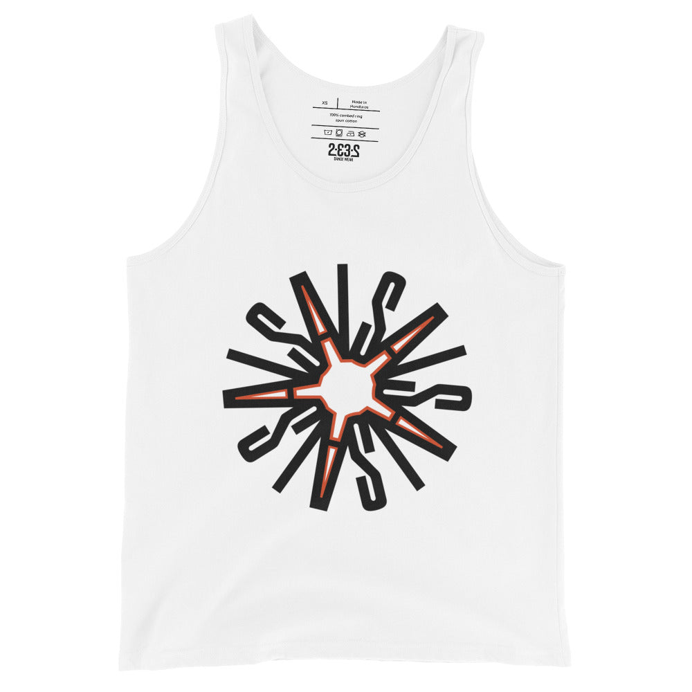 Mandala tank top (white)