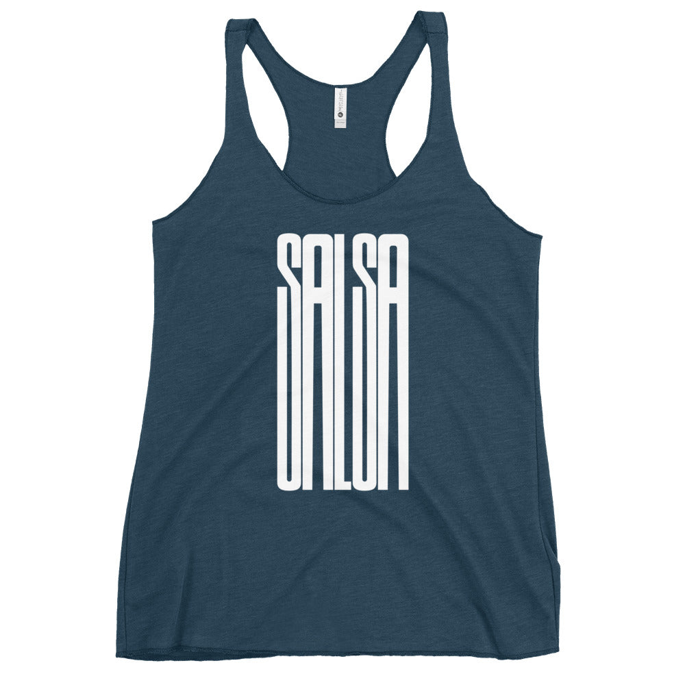 Salsa Racerback Tank Top (vintage indogo)