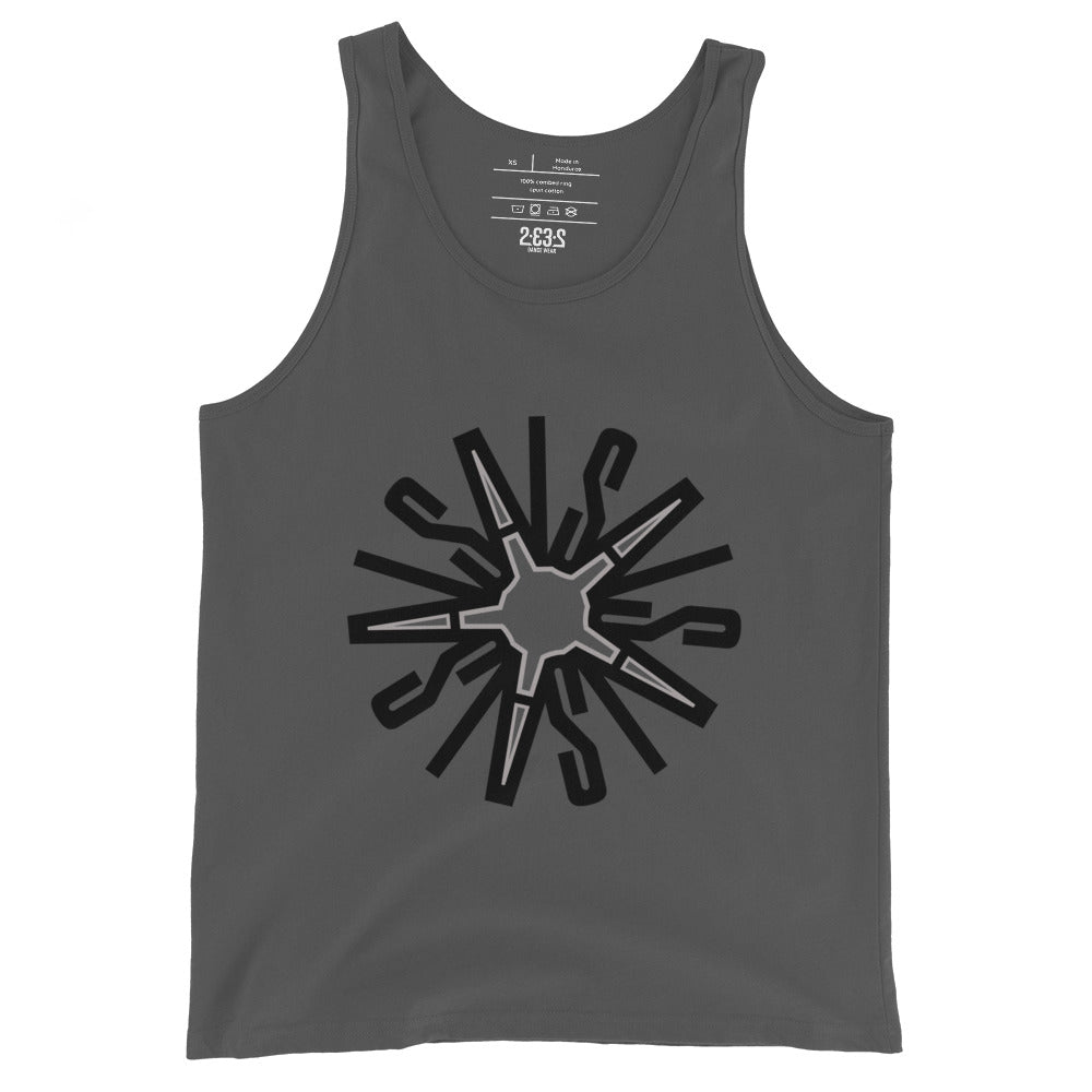 Mandala tank top (gray)