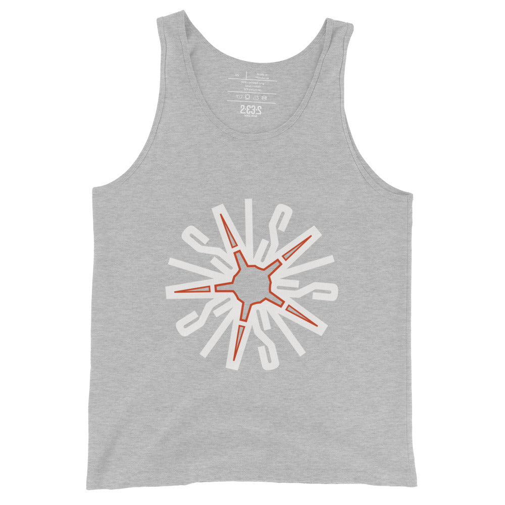 Mandala tank top (light gray)
