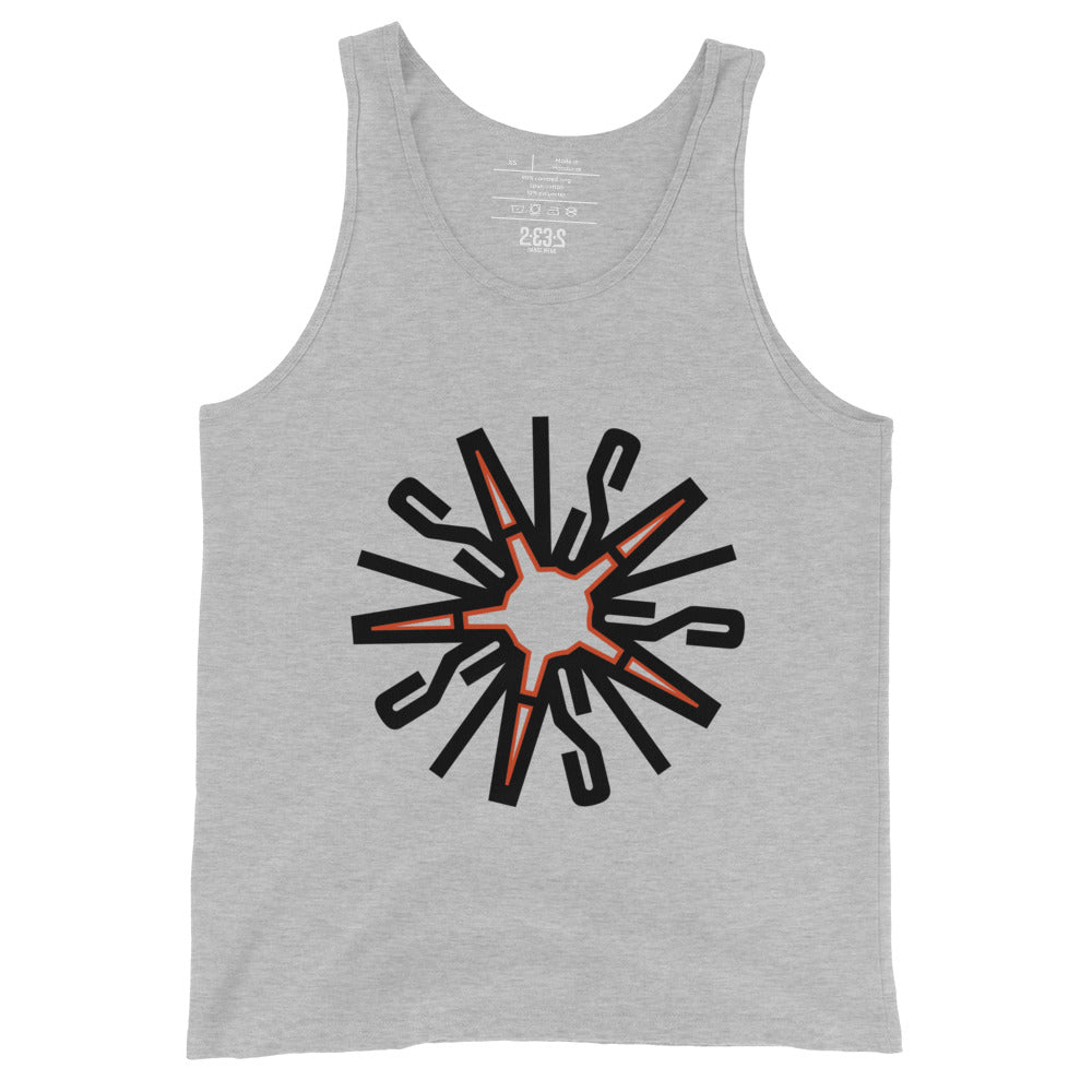 Mandala tank top (gray)