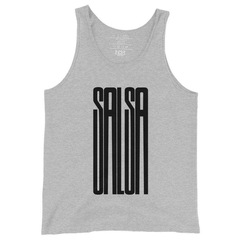 Camiseta sin mangas Salsa (negro / gris claro)