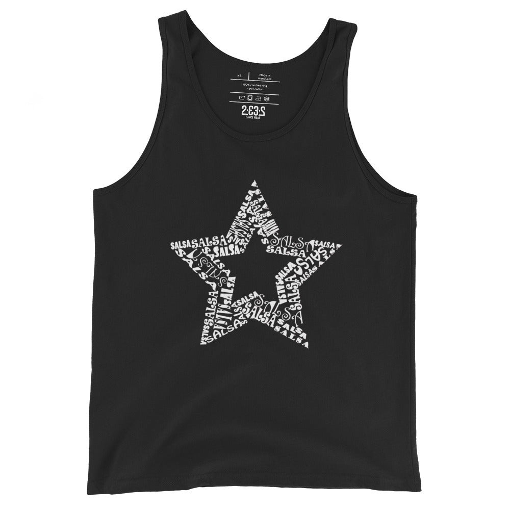 Star tank top (black)