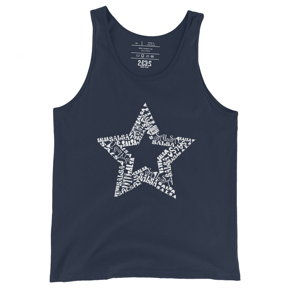 Star tank top (blue)