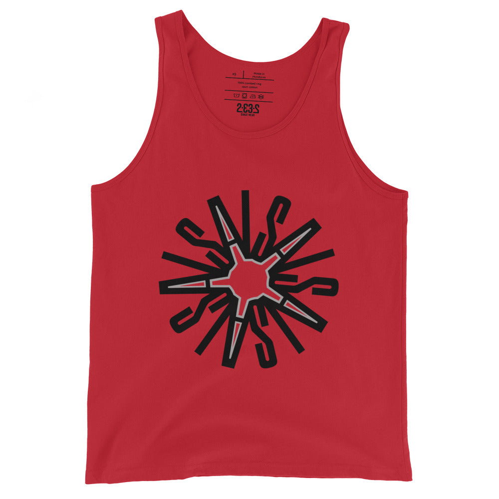 Mandala tank top (red)