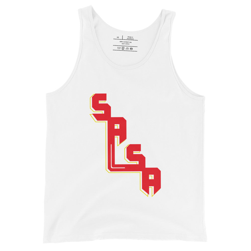 Camiseta sin mangas retro (blanco)