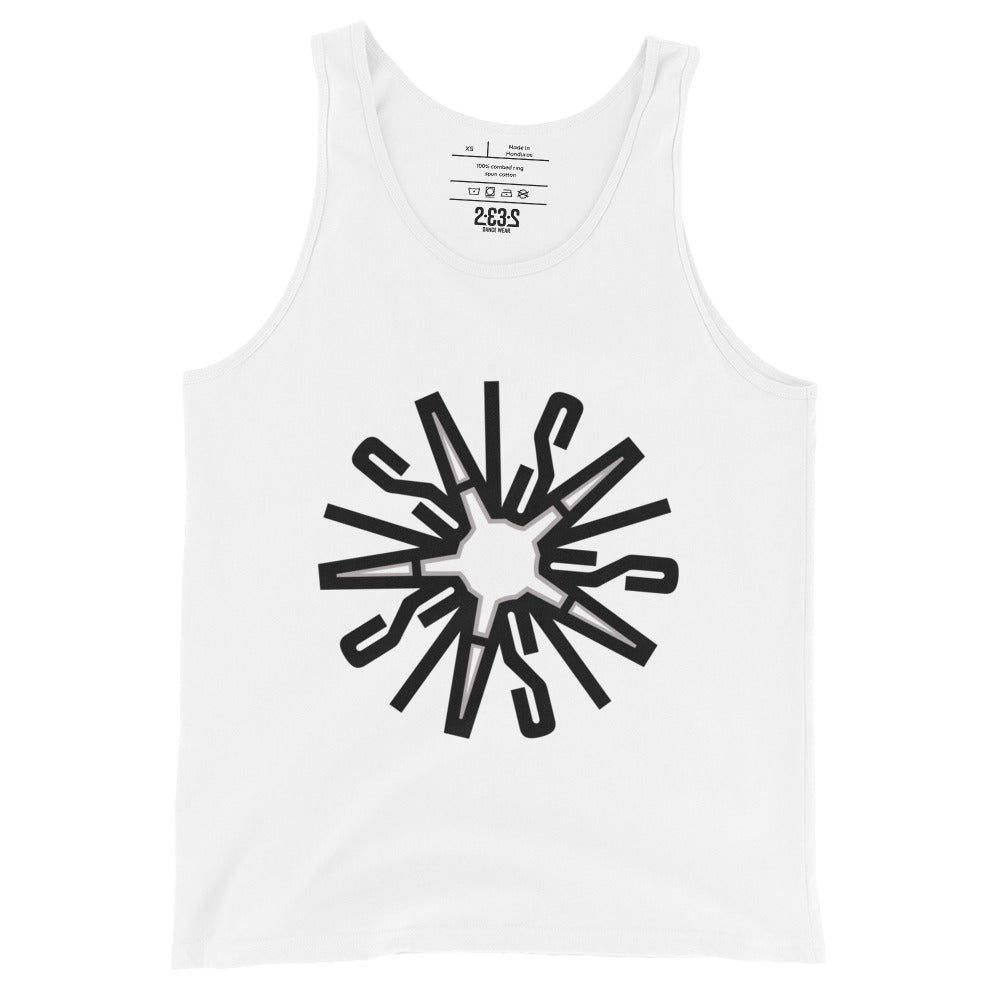 Camiseta sin mangas Mandala (blanco)