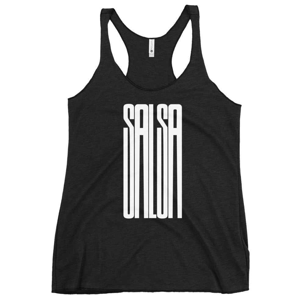 Salsa Racerback Tank Top (vintage black)