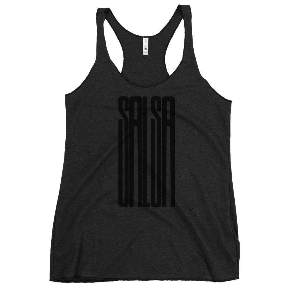 Salsa Racerback Tank Top (vintage black)