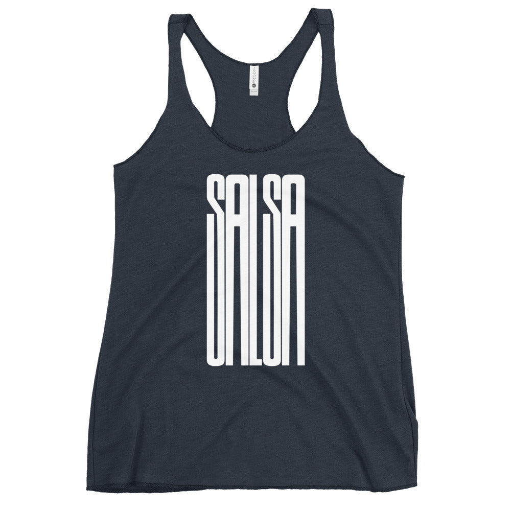 Salsa Racerback Tank Top (vintage marino)