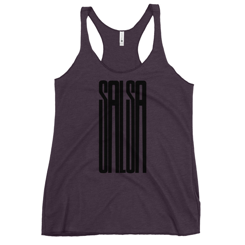 Salsa Racerback Tank Top (vintage purple)