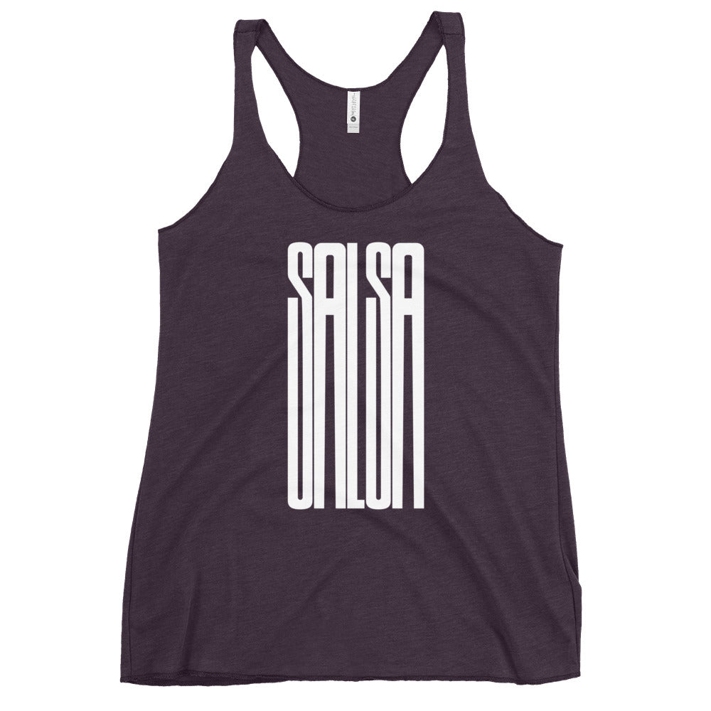 Salsa Racerback Tank Top (vintage purple)